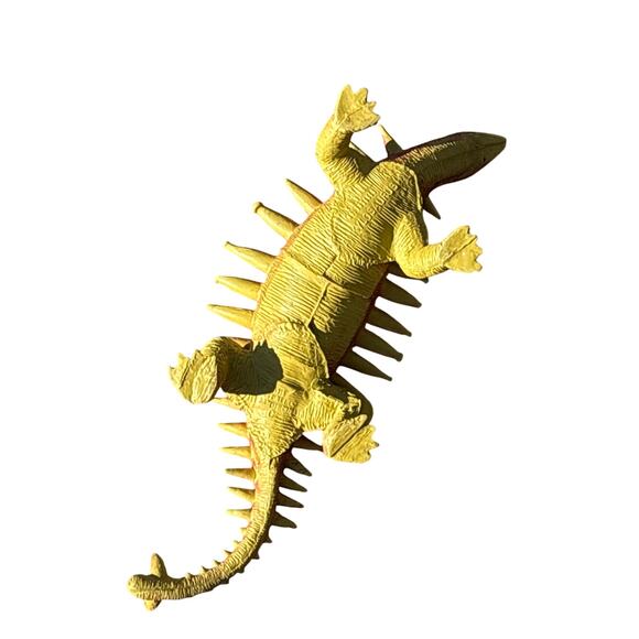 1986 Ankylosaurus Dinosaur pvc plastic DOR MEI Kaiju 15” long - Picture 3 of 5